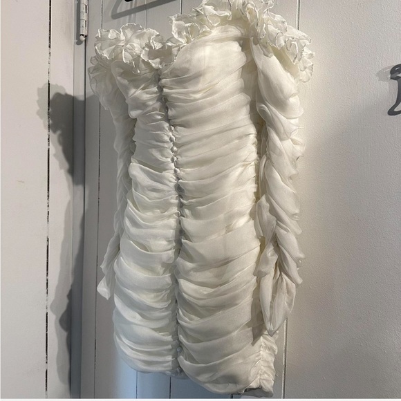 HOUSE OF CB IVORY ASTRID MINI DRESS - Picture 2 of 5